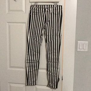 Hudson Striped Skinny Jeans